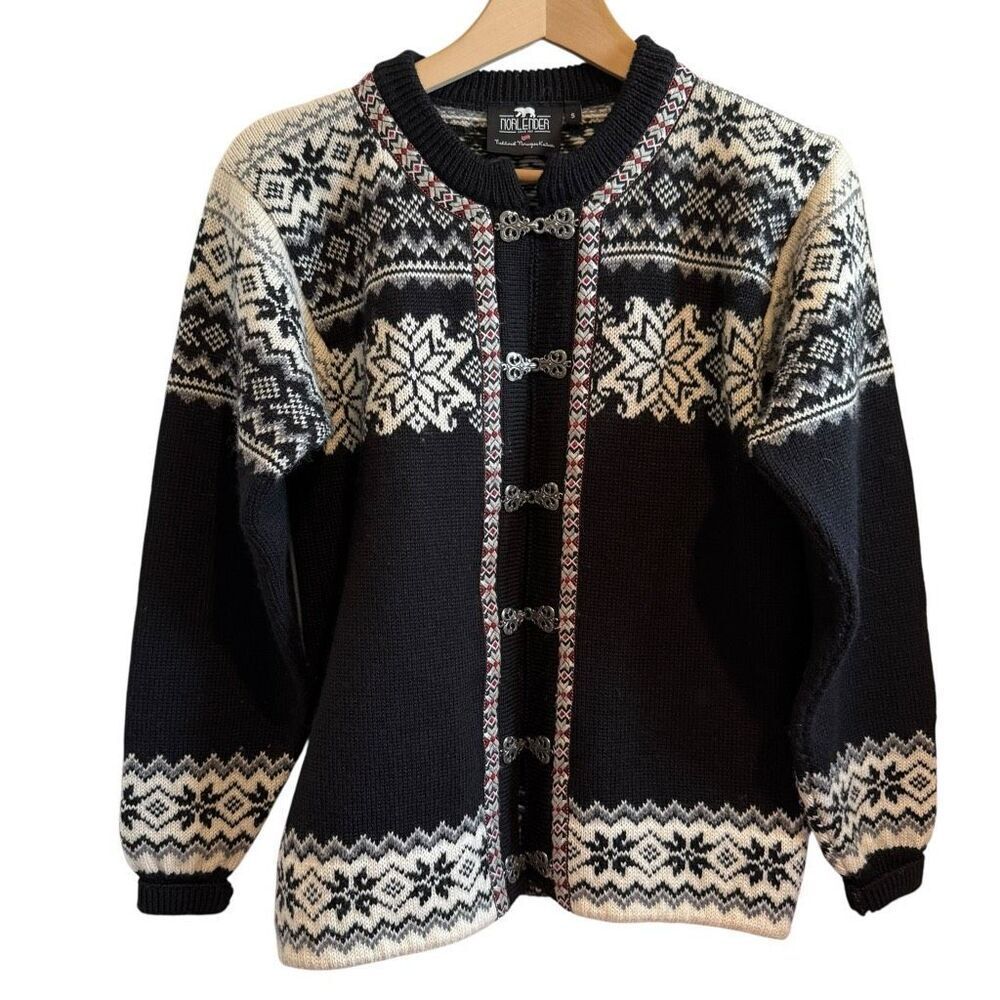 Norlender Icelandic Cardigan Sweater Size S